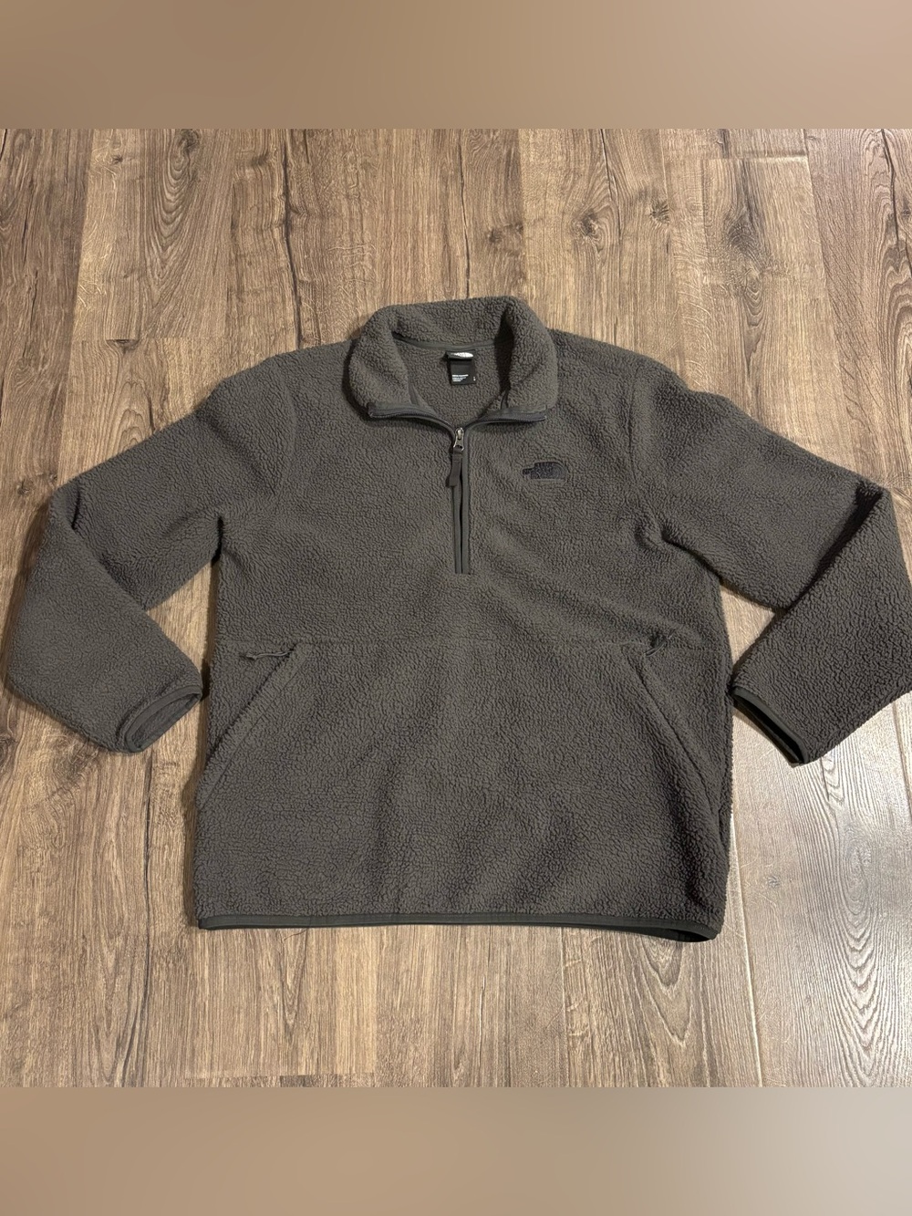 The North Face Pullover Sherpa Fleece 1/4 Zip Mock Long Sleeve Mens size Large